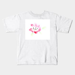 Flower, flowers, watercolor, art, plant, nature, garden, spring, summer, drawing Kids T-Shirt